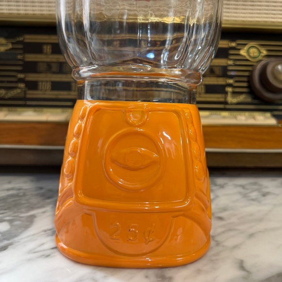 ✨NEW🎃Target Bullseye Playground Orange Pumpkin Glass Gumball Machine Jar🍭 - Picture 3 of 15